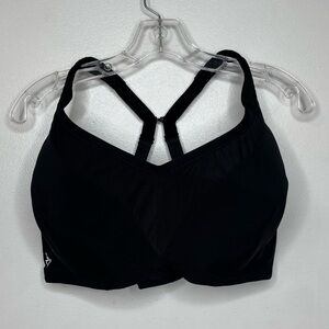 Torrid Active Sports Bra 42G Black Underwire Lightly Lined Racerback